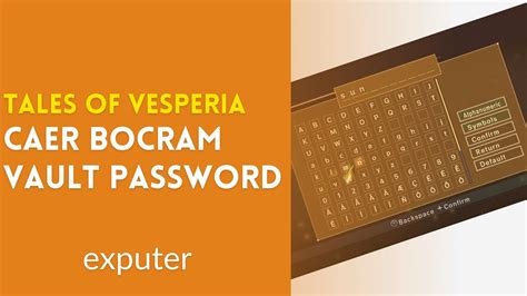 vesperia password